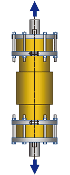 油圧サーボ式高速引張試験機図