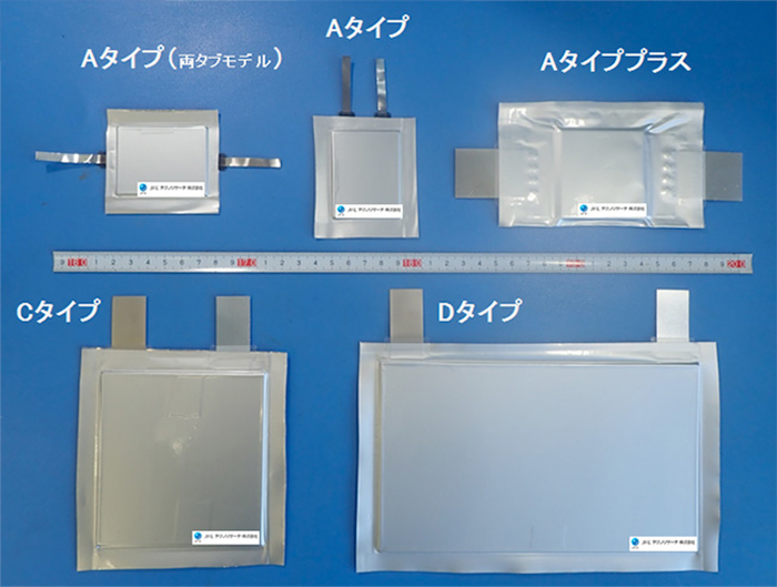 ラミネート電池試作例