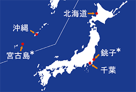 暴露試験地域写真