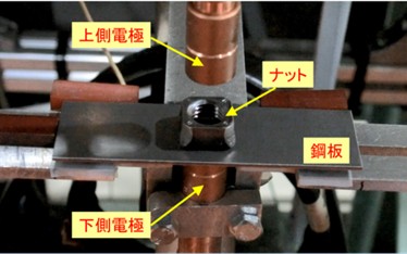 ナットプロジェクション溶接イメージ