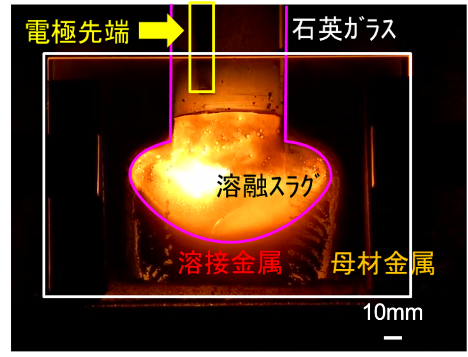 エレクトロスラグ溶接現象観察例