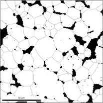 Crystal grain boundary image