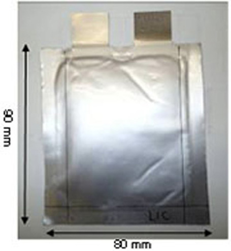 Appearance of the prototyped LIC cell