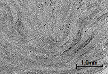 Example for fiber meandering