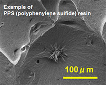 Ductile fracture suggested by the formation of dimple patterns