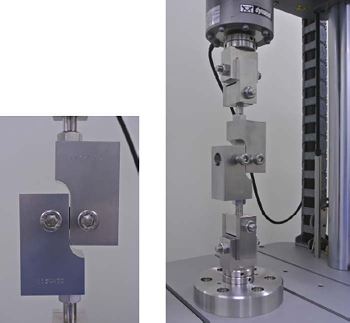 Tensile shear fatigue test of coating material 