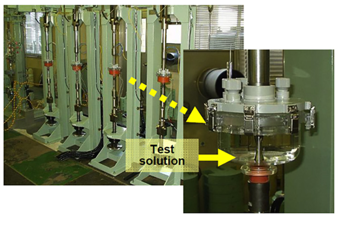 Constant load tensile stress fracture test