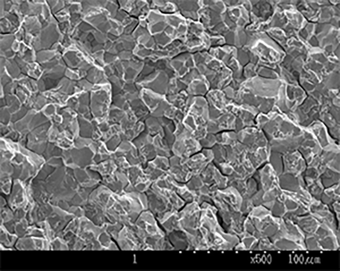 Example of SEM observation of hydrogen embrittlement fracture surface