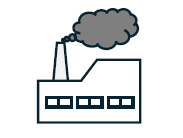 工場排ガスイラスト