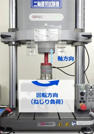 軸方向・ねじり二軸疲労試験機