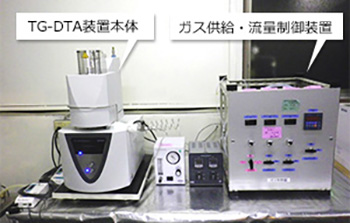 TG-DTA試験装置外観