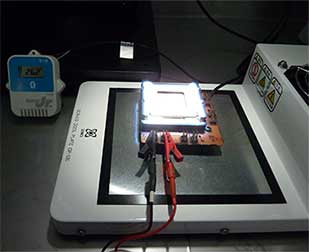 発電特性評価写真