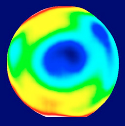 シリコンウエハ 膜厚分布図