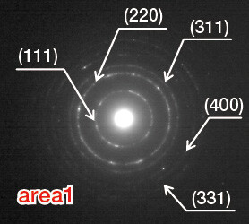 写真2　SEIの電子回折図形