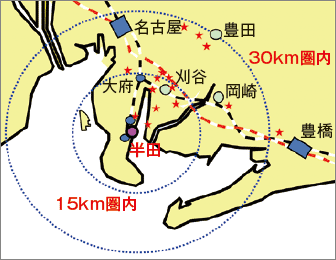 図1　中部モビリティパーツ評価センターの所在地