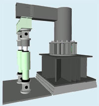 図3 鋼製橋脚隅角部疲労試験